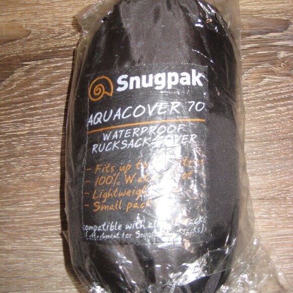 Snugpak Aquacovers Waterproof Backpack Rucksack Cover Black 70 liter - Picture 1 of 1